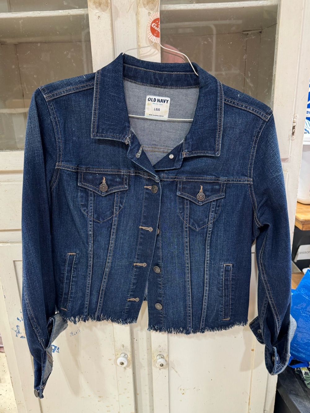 Old Navy Women's Dark Blue Denim Jacket